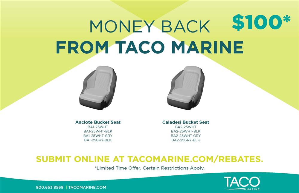 TACO Marine | 2024 Bucket Seats Rebate
